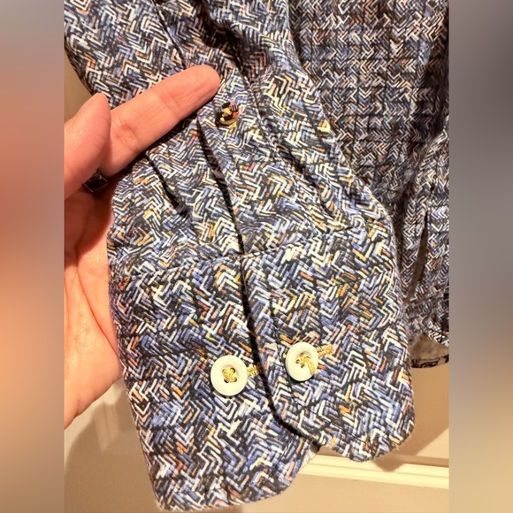 Luchiano Visconti Black Button Down Medium Great condition - Picture 3 of 10